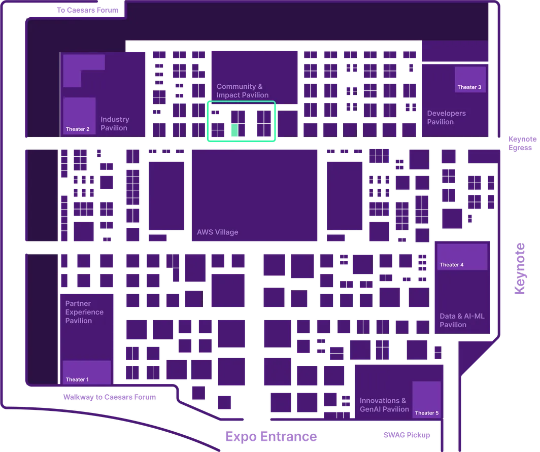 3D render of the Buildkite booth at AWS re:Invent